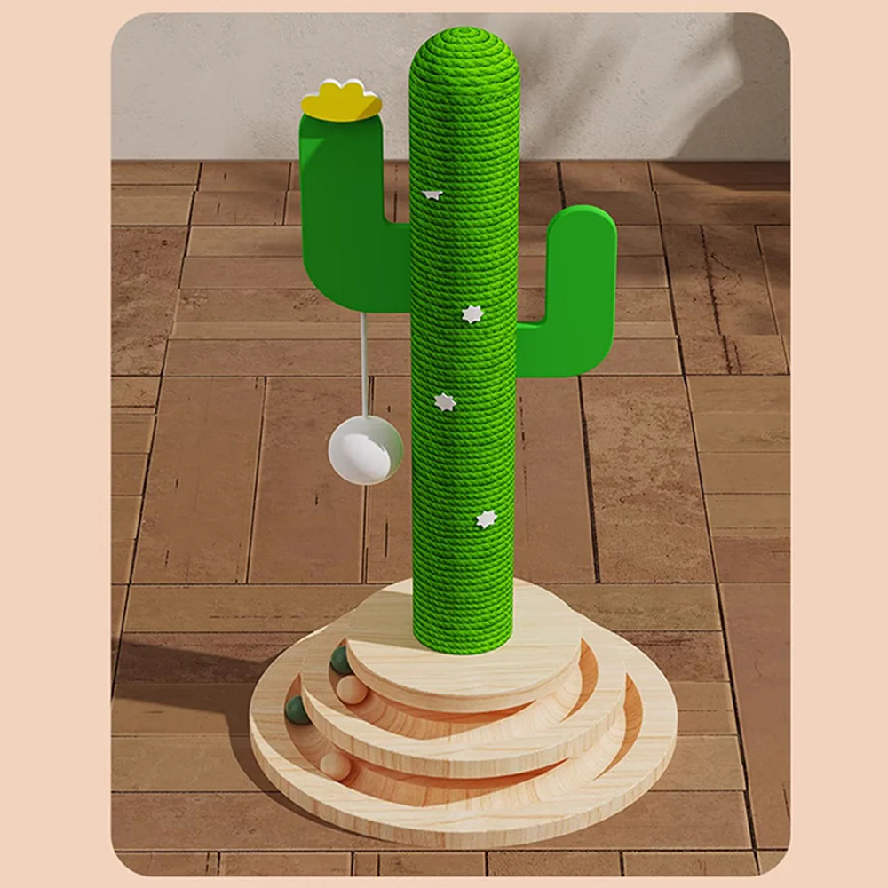 Cactus Solid Wood Cat Tree - Image 6