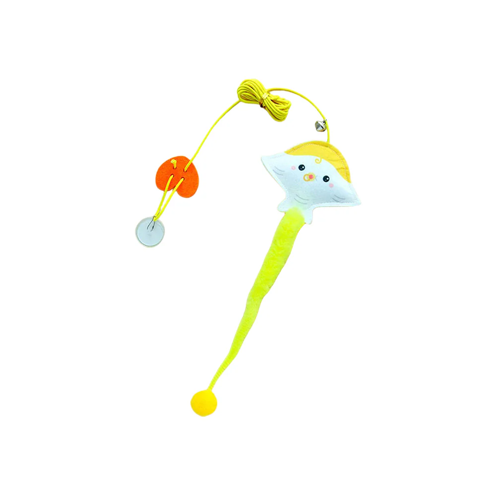 Cartoon Animals With Elastic Swing & Catnip Ball Cat Toy - Image 6