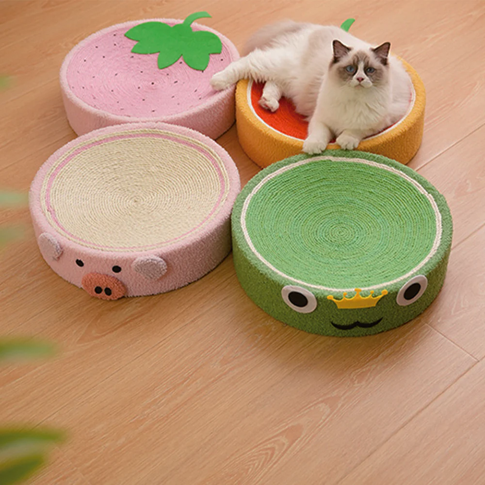 Cartoon Round Cat Scratcher - 40X40X10cm - Image 12