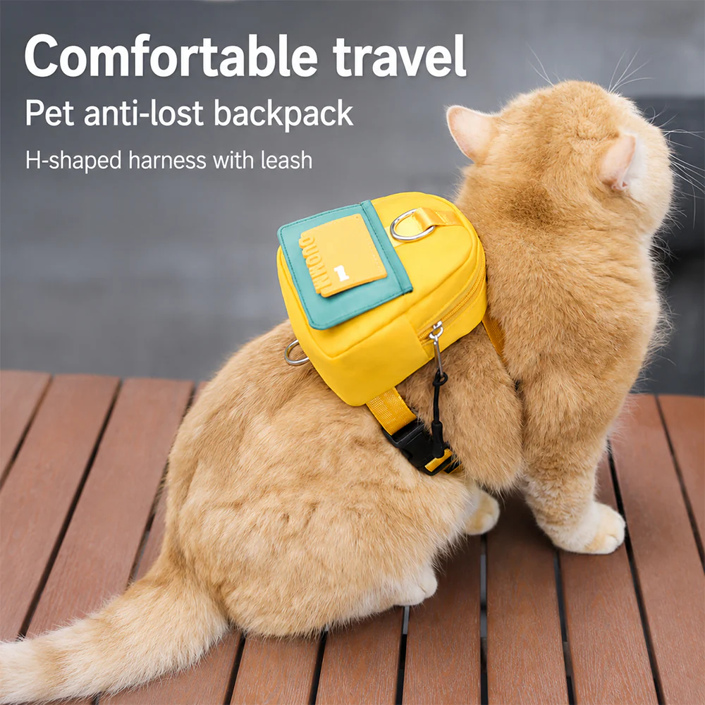 Pet Backpack Carrier with Harness & Leash Set | Escape Proof | Cats & Dogs - Image 13