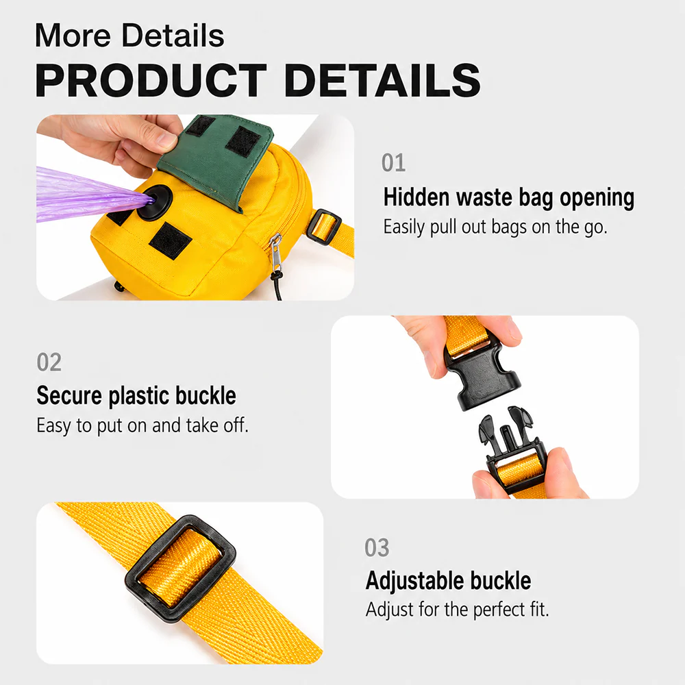 Pet Backpack Carrier with Harness & Leash Set | Escape Proof | Cats & Dogs - Image 4