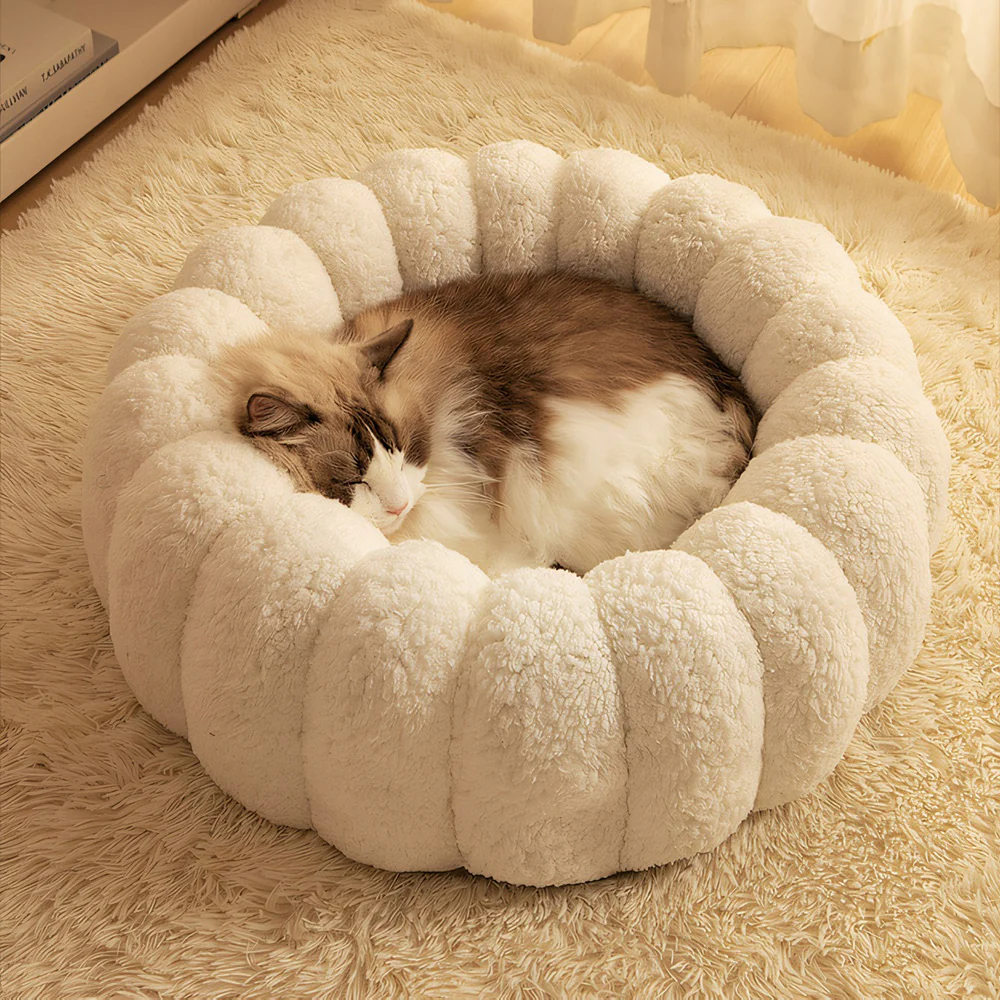 Cat Bed | Cozy Soft Deep Sleep Nest All Season - Image 7
