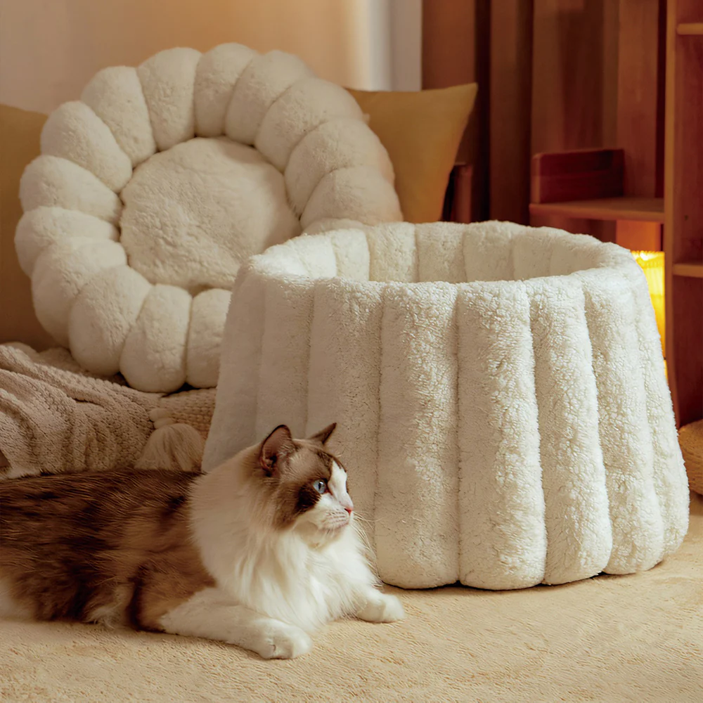 Cat Bed | Cozy Soft Deep Sleep Nest All Season - Image 8