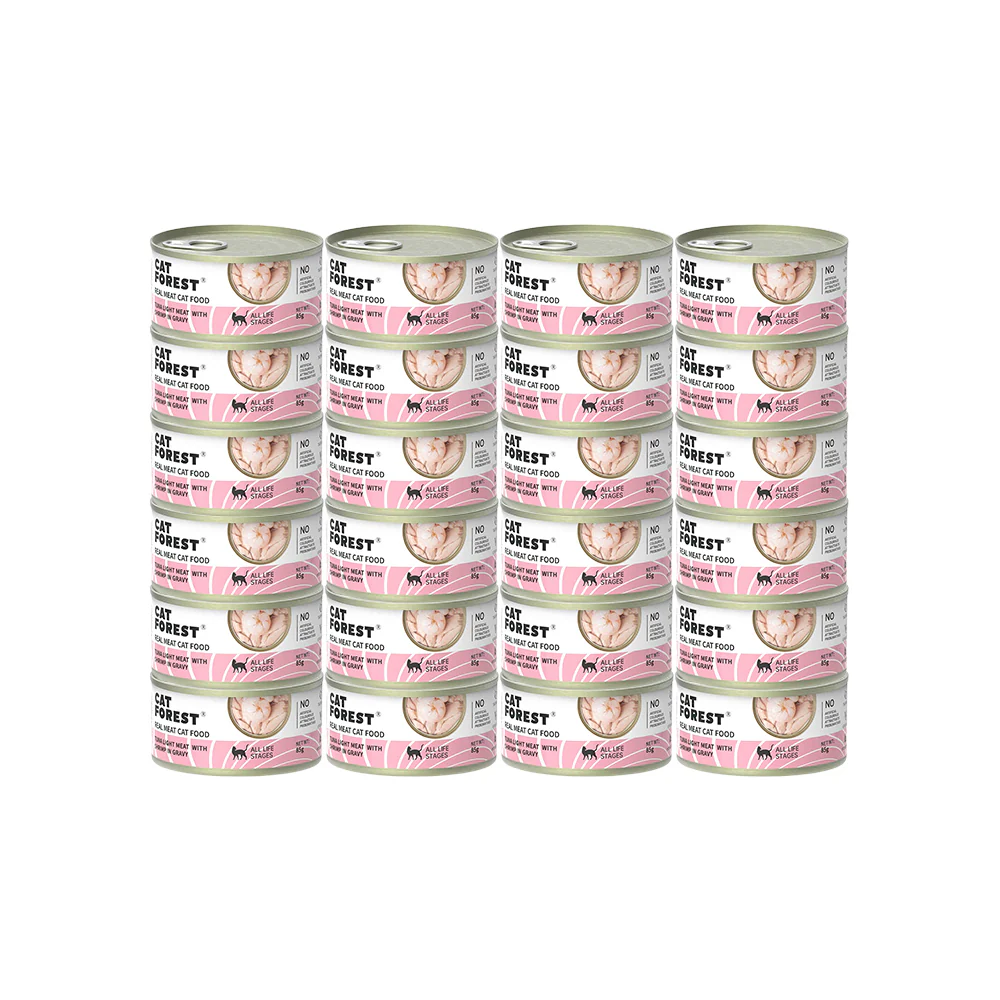 CAT FOREST Classic Tuna White Meat with Shrimp in Gravy Canned Cat Food - Image 15