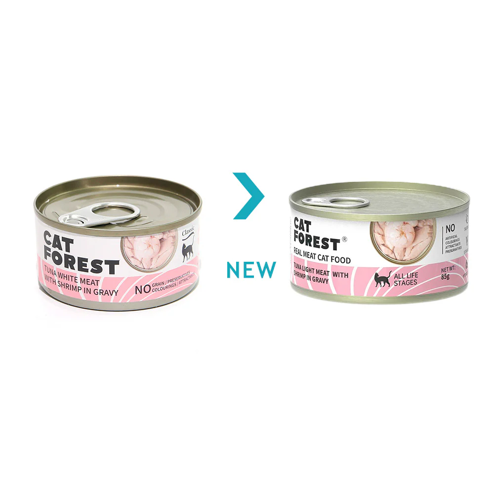 CAT FOREST Classic Tuna White Meat with Shrimp in Gravy Canned Cat Food - Image 4