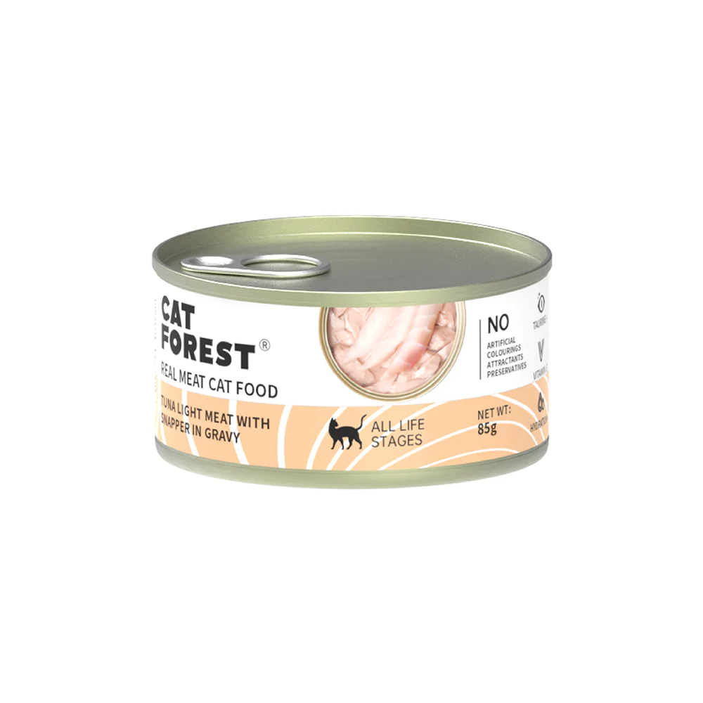 CAT FOREST Classic Tuna White Meat With Snapper In Gravy Cat Canned Food - Image 3