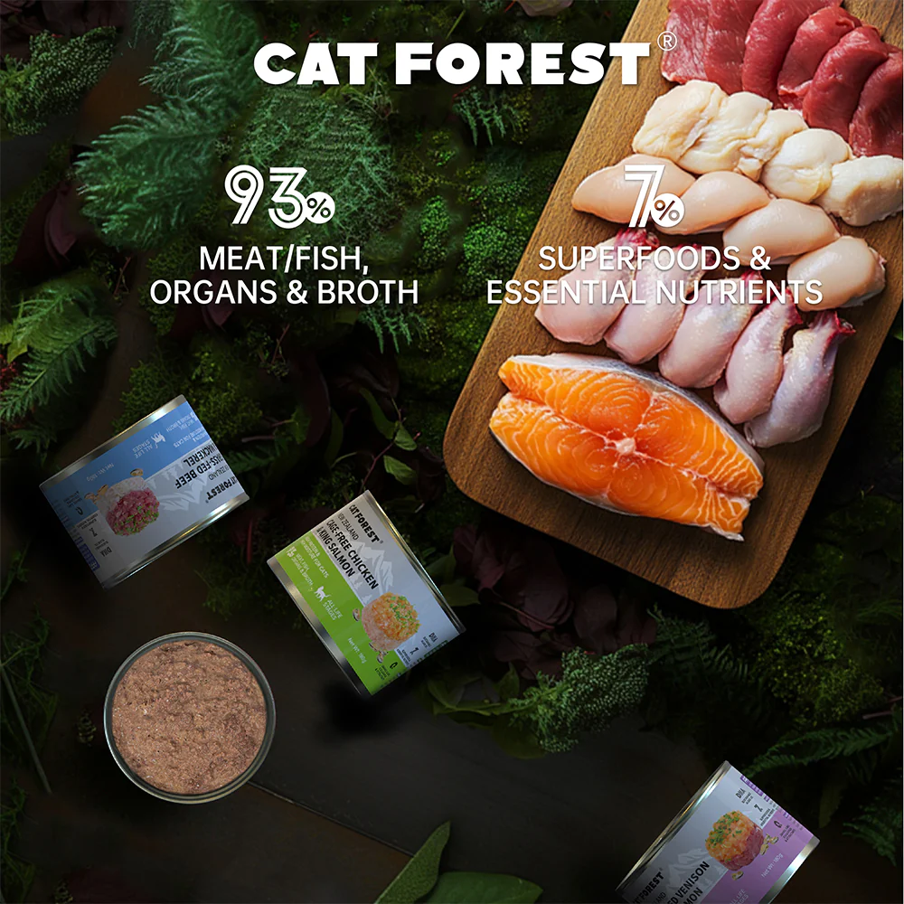 CAT FOREST Grass-Fed Beef & Mackerel Wet Cat Canned Food - Image 5