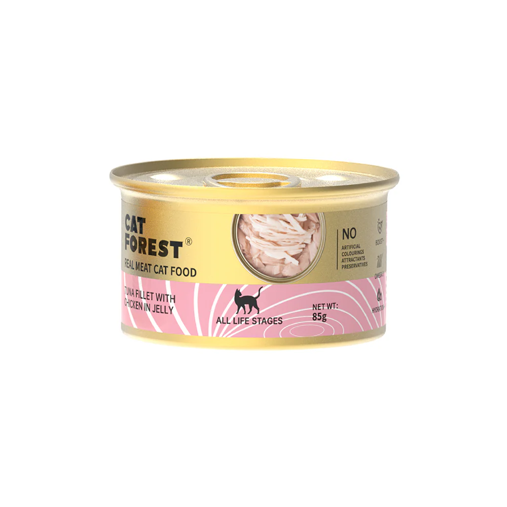 CAT FOREST Premium Tuna White Meat with Chicken in Jelly Canned Cat Food - Image 3