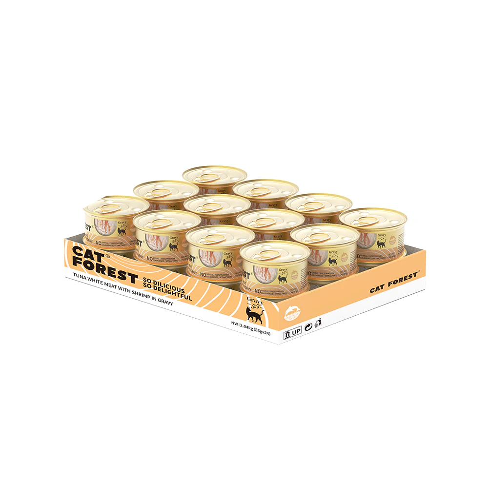 CAT FOREST Premium Tuna White Meat with Shrimp in Gravy Canned Cat Food - Image 13
