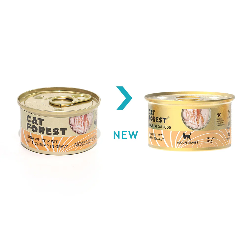 CAT FOREST Premium Tuna White Meat with Shrimp in Gravy Canned Cat Food - Image 4