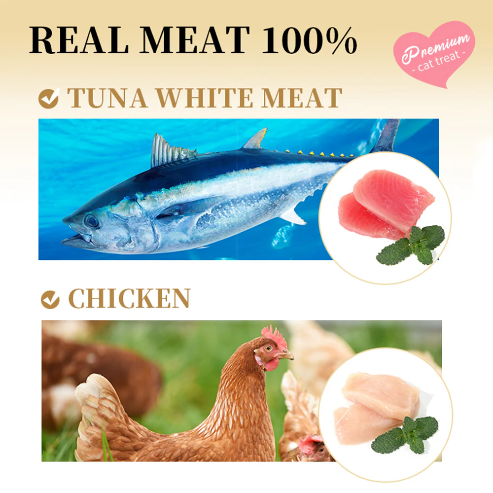 CAT FOREST Puree Chicken with Salmon Cat Treats - Image 6