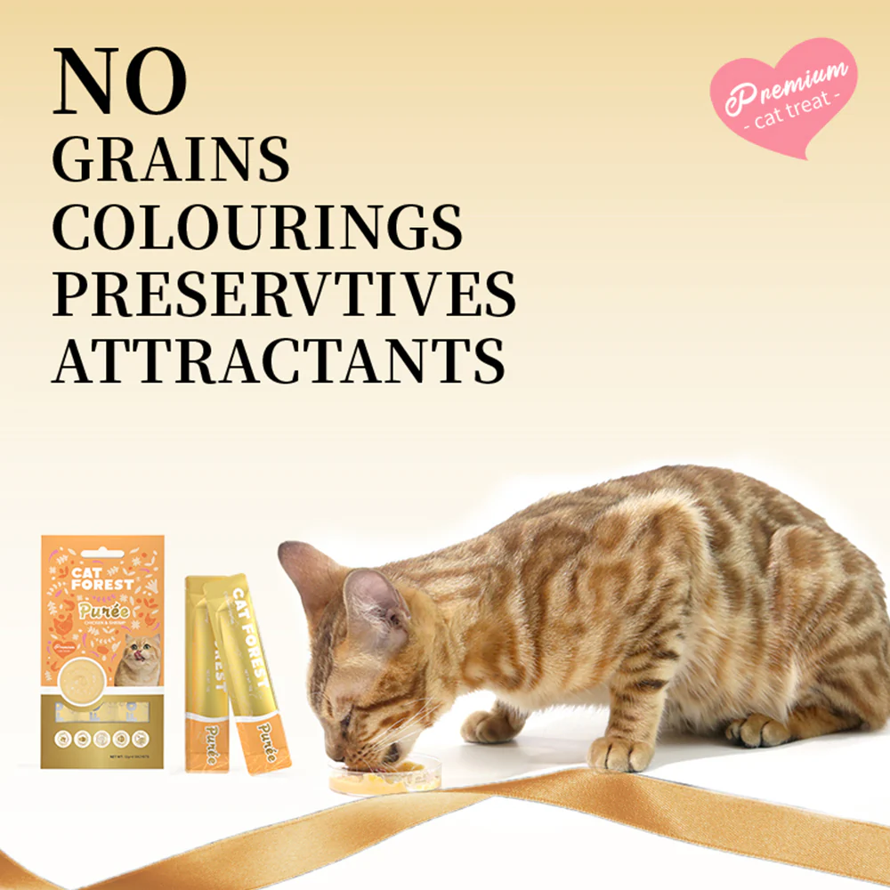 CAT FOREST Puree Chicken with Shrimp Cat Treats - Image 7