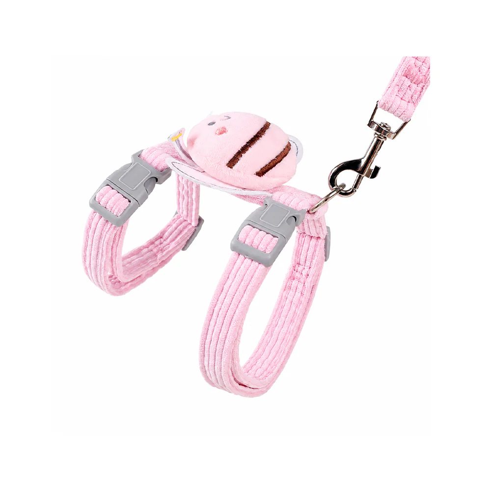 Cat Harness & Leash Set – Escape-Proof Adjustable Design | Yellow & Pink - Image 15