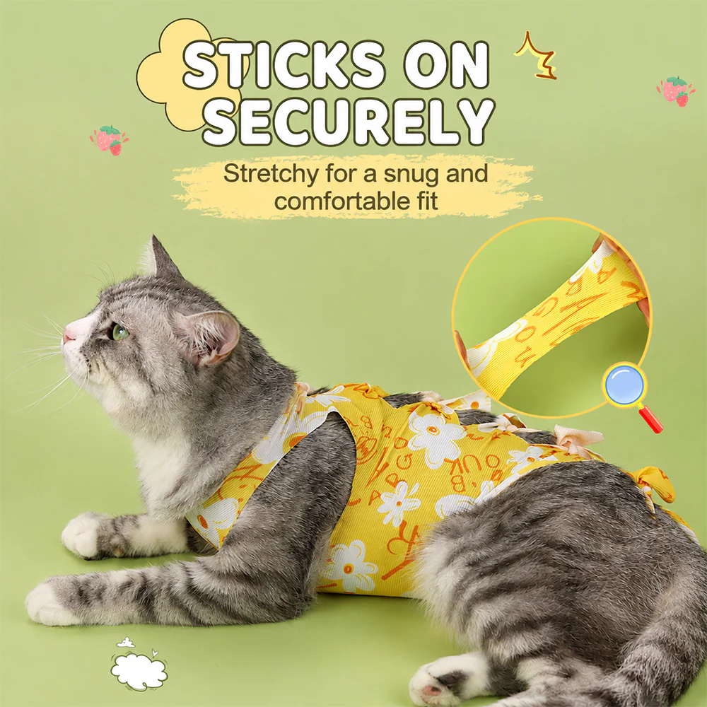 Cat Recovery Suit – Post-Surgery Protective Clothing for Cats (S/M/L) - Image 5