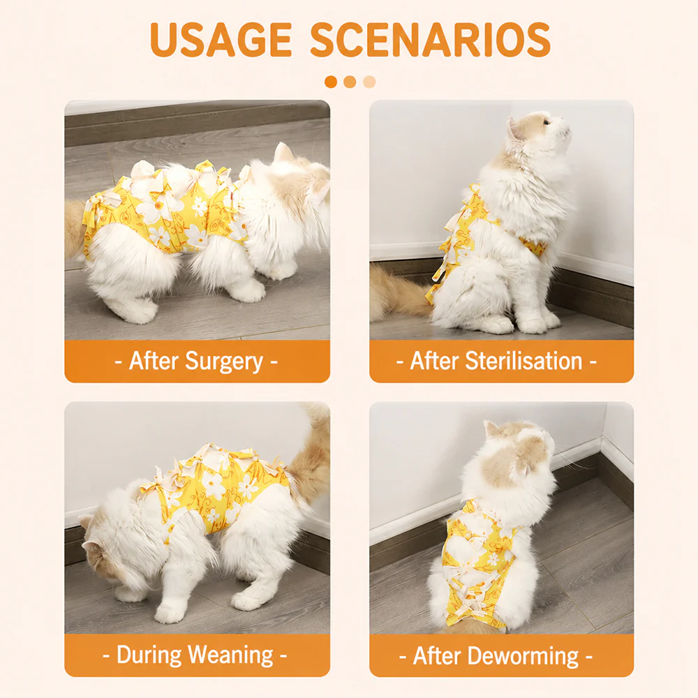 Cat Recovery Suit – Post-Surgery Protective Clothing for Cats (S/M/L) - Image 6
