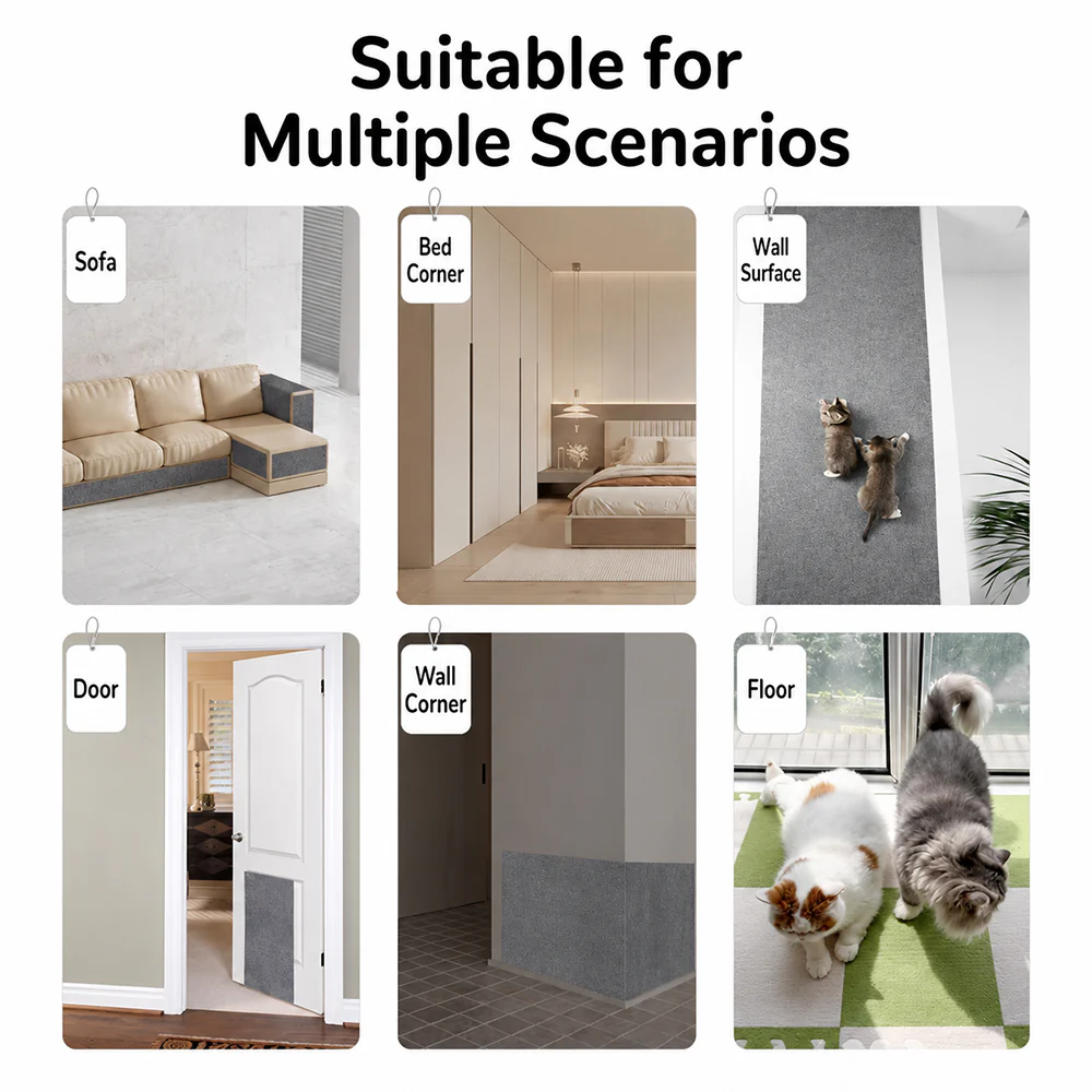 Cat Scratch Mat – Self-Adhesive Furniture Protector & Wall Mount - Image 5