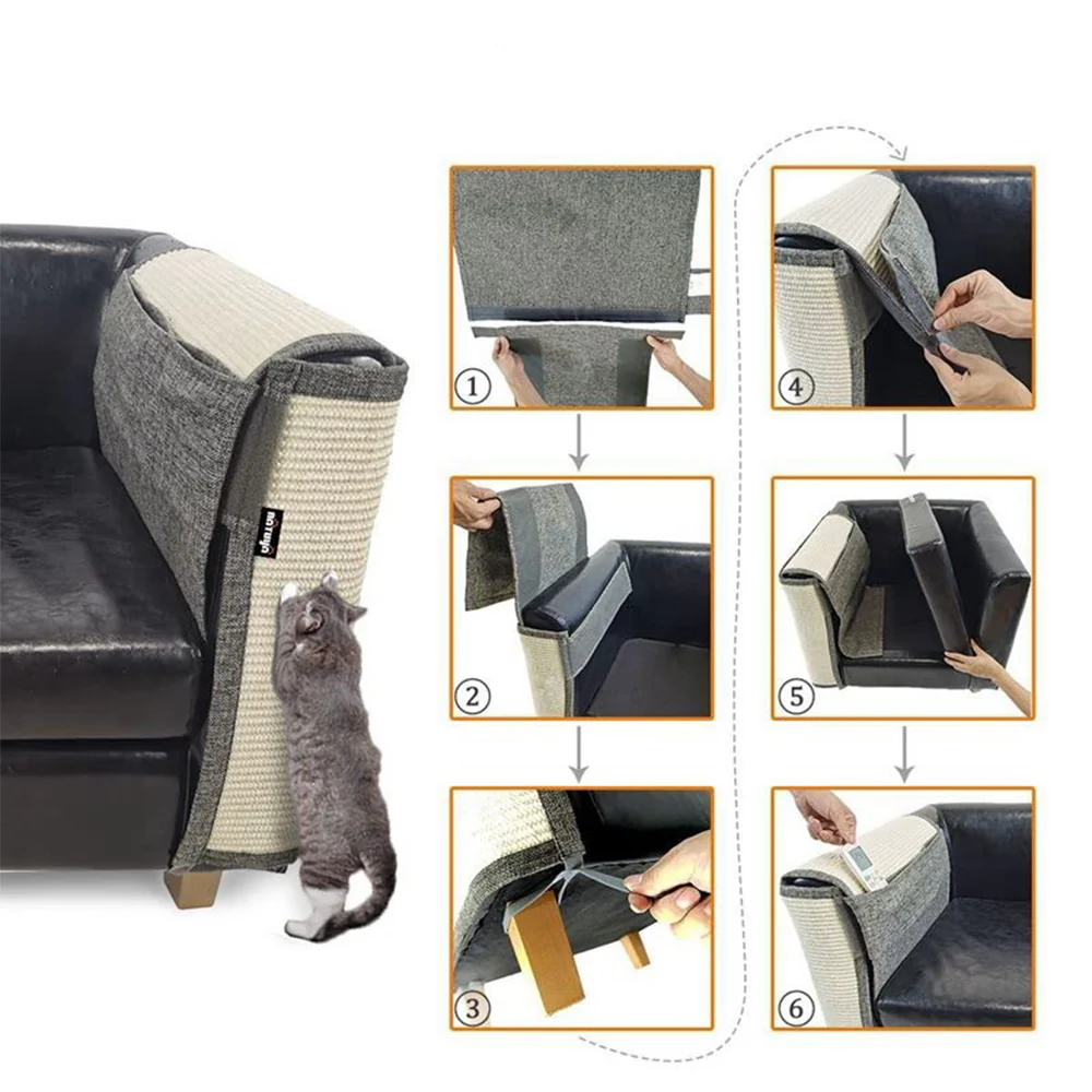 Cat Scratch Protector for Sofa- Furniture Shield Mat for Cats - Image 7