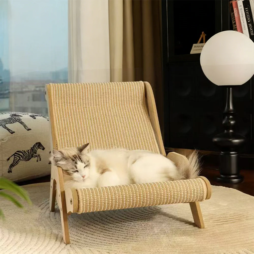 Cat Scratcher Lounger with Bed - Image 4