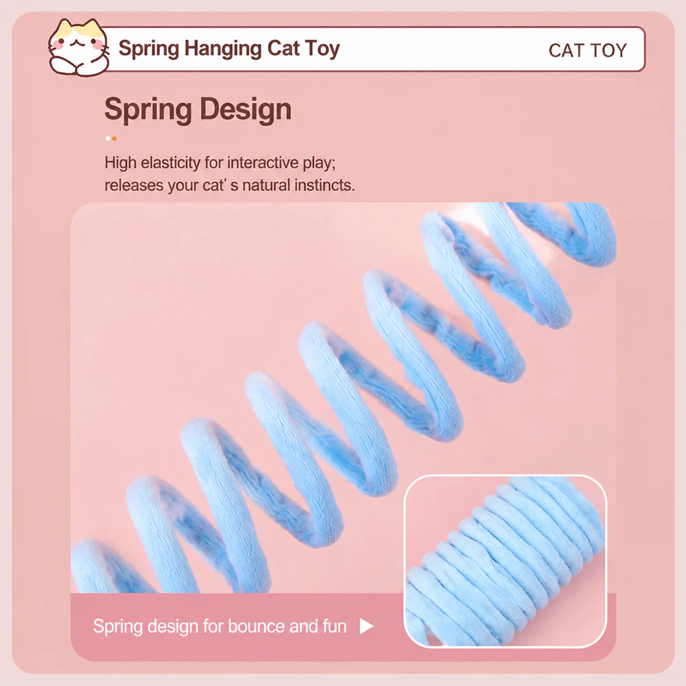 Cat Spring Toy | Suction Cup | Interactive Self-Play - Image 8
