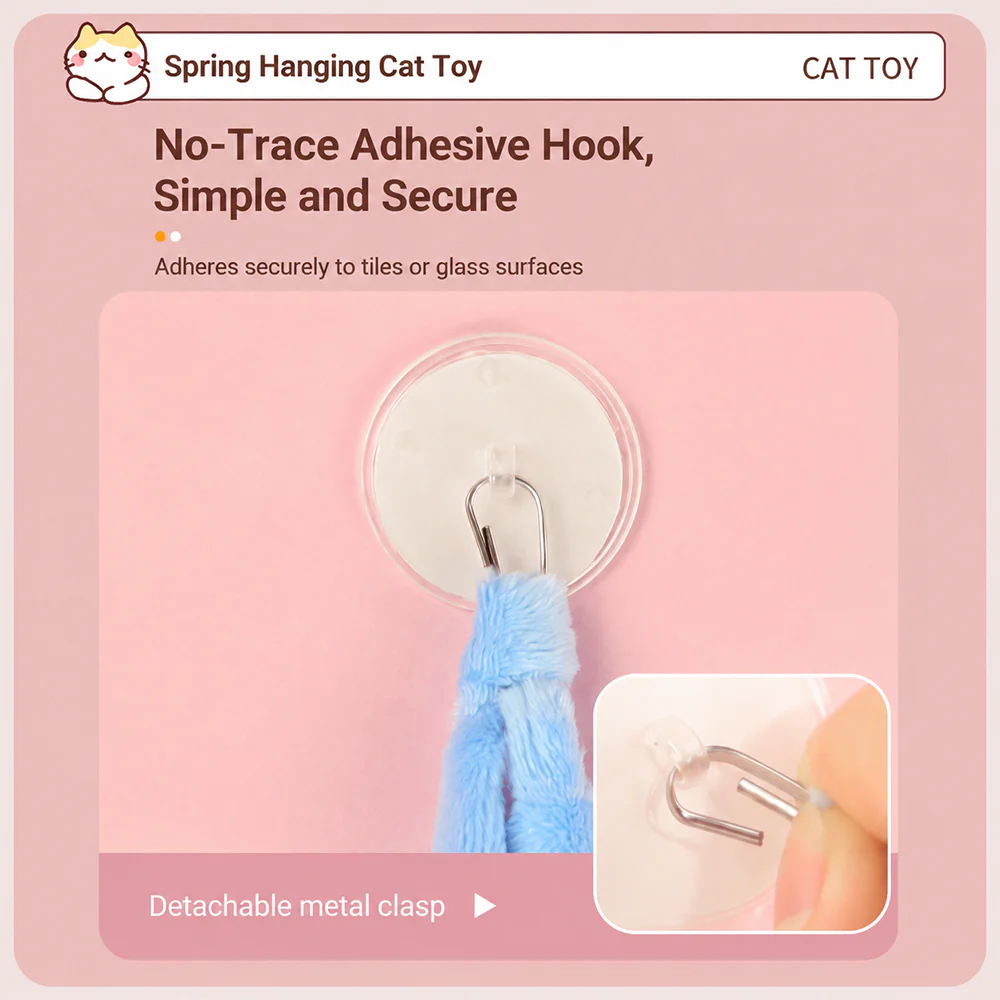 Cat Spring Toy | Suction Cup | Interactive Self-Play - Image 9