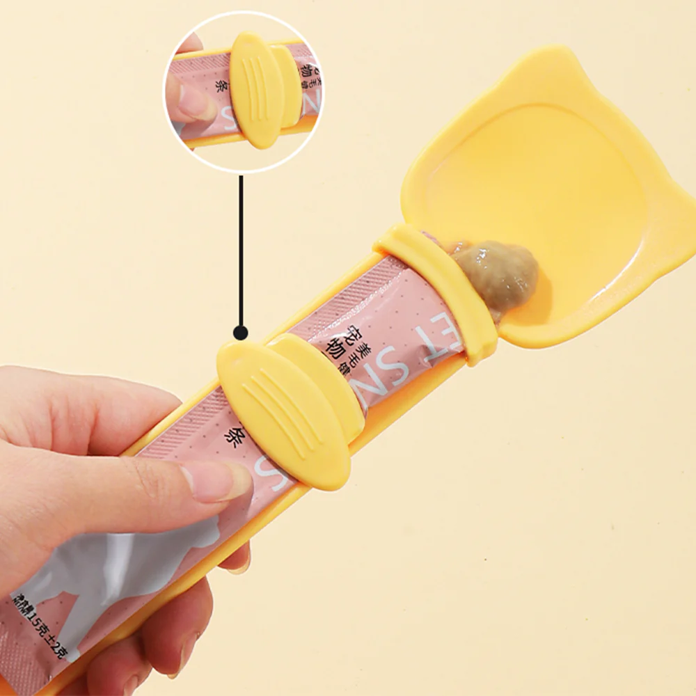 Cat Treat Feeding Spoon ¨C Squeeze Spoon for Wet Food & Puree - Image 5