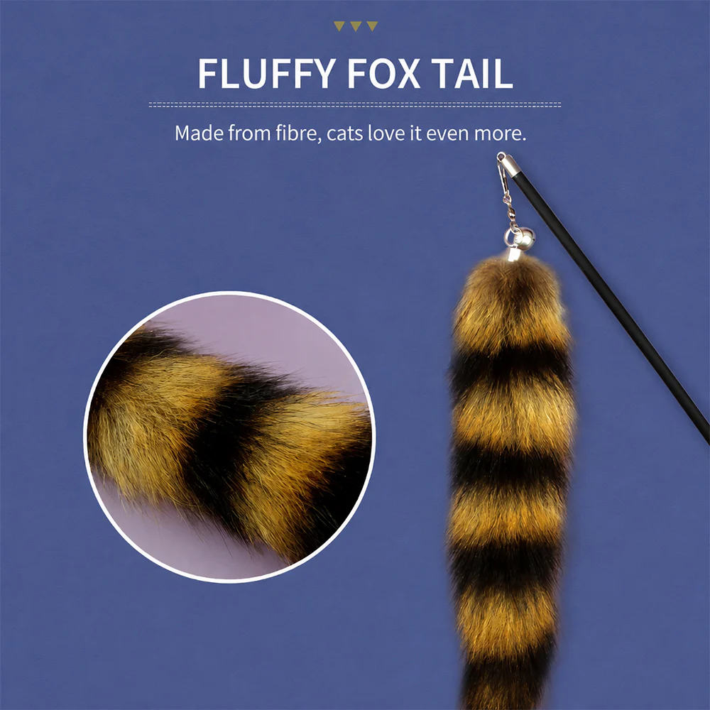 Cat Wand Toy Extendable Feather Teaser with Refill Head | PETSO - Image 10