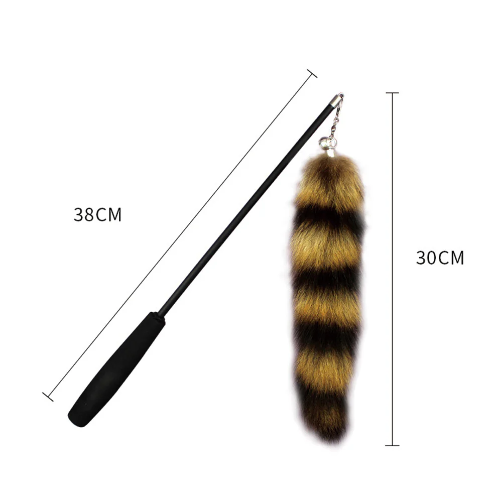 Cat Wand Toy Extendable Feather Teaser with Refill Head | PETSO - Image 2