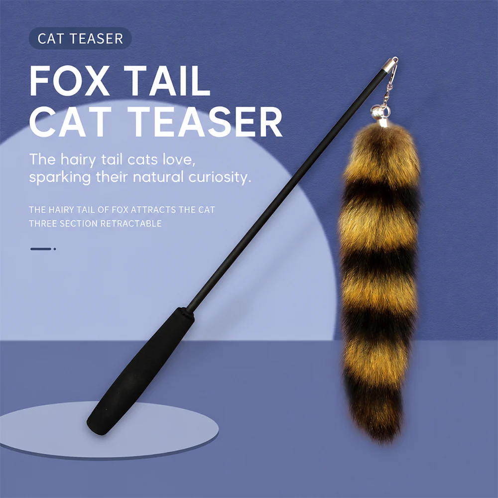Cat Wand Toy Extendable Feather Teaser with Refill Head | PETSO - Image 7