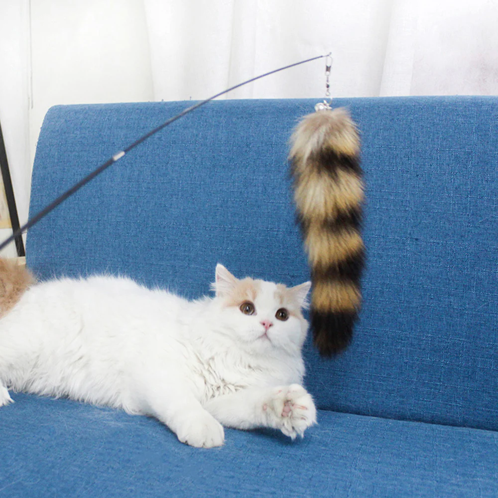 Cat Wand Toy Extendable Feather Teaser with Refill Head | PETSO - Image 9