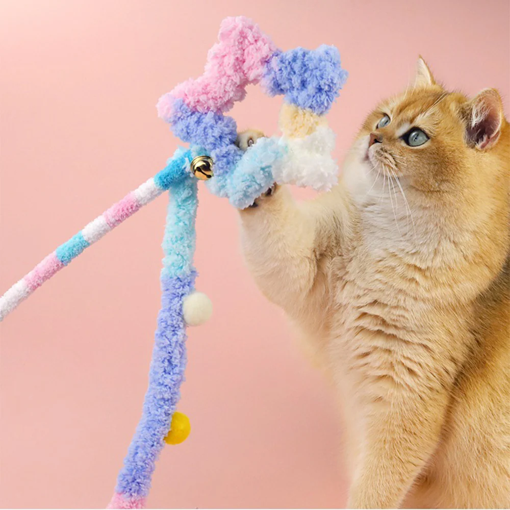 Cat Wand Toy â Interactive Feather Teaser with Replaceable Heads - Image 10