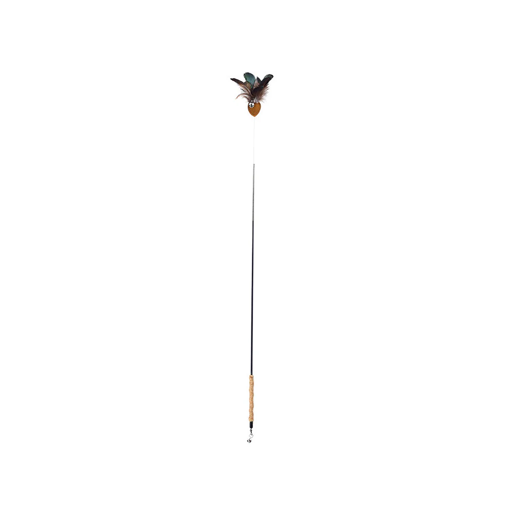 Cat Wand Toy â Interactive Feather Teaser with Replaceable Heads - Image 12