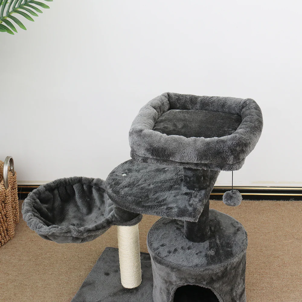 CATIO Cubby Chipboard Flannel Cat Scratching Tower - Image 4