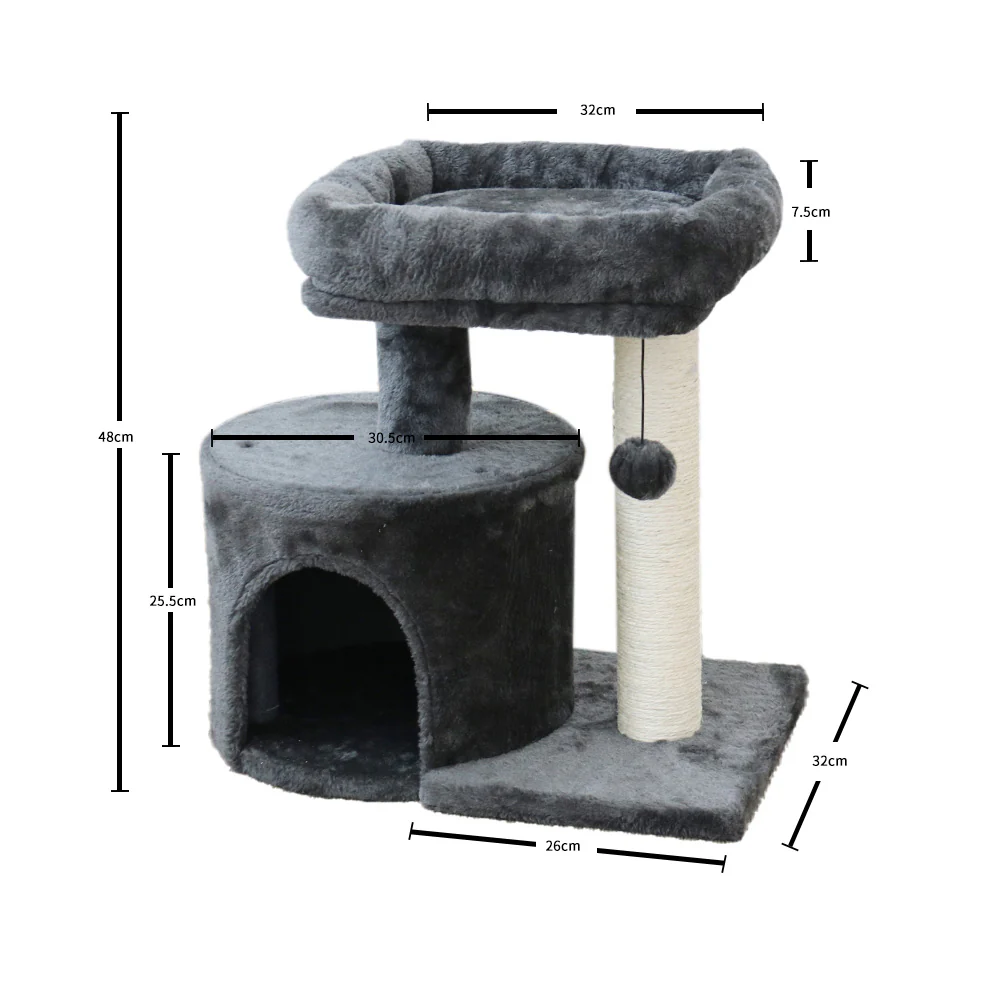CATIO Mini Chipboard Flannel Cat Scratching Tower - Image 3