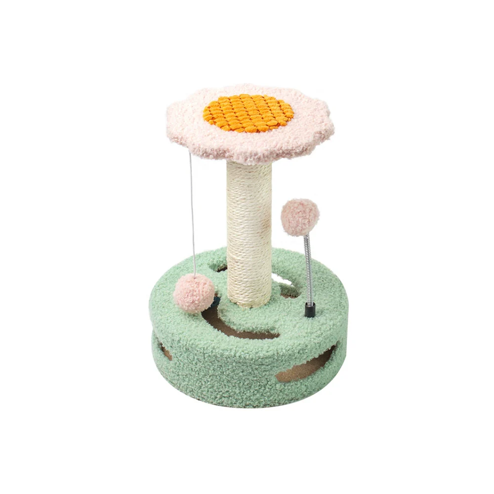CATIO Cute Sunflower Style Small Cat Scratching Post - Image 10