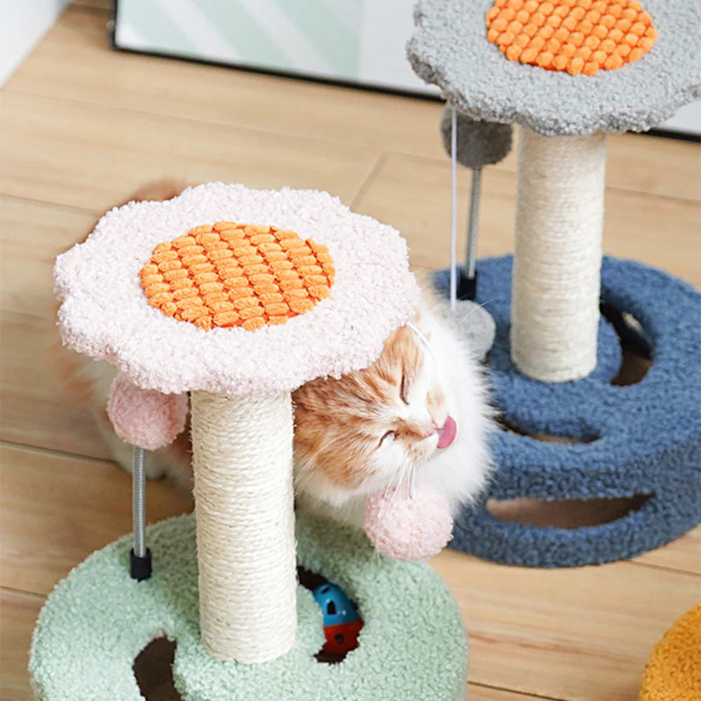 CATIO Cute Sunflower Style Small Cat Scratching Post - Image 12