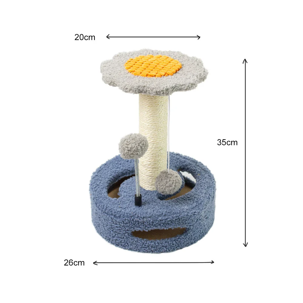 CATIO Cute Sunflower Style Small Cat Scratching Post - Image 2