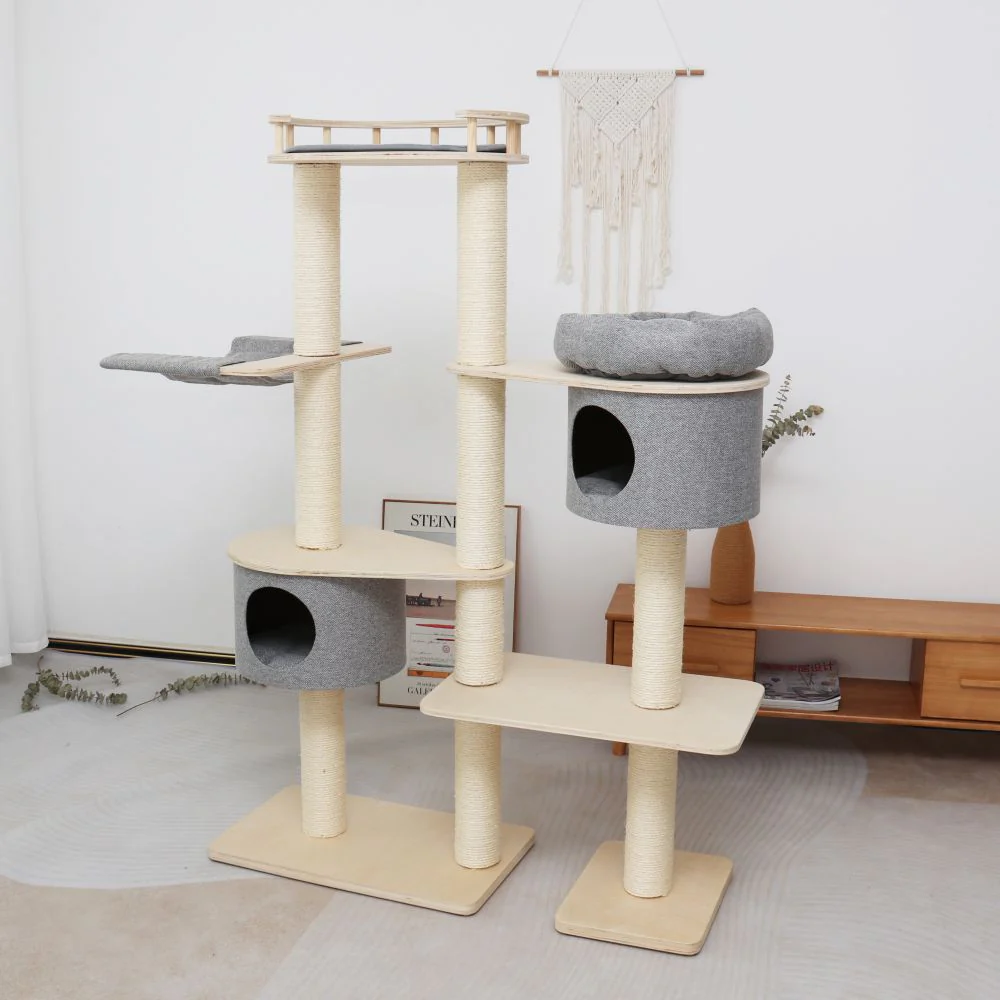 CATIO Duo Cat Climbing Tower and House Condo - Image 11