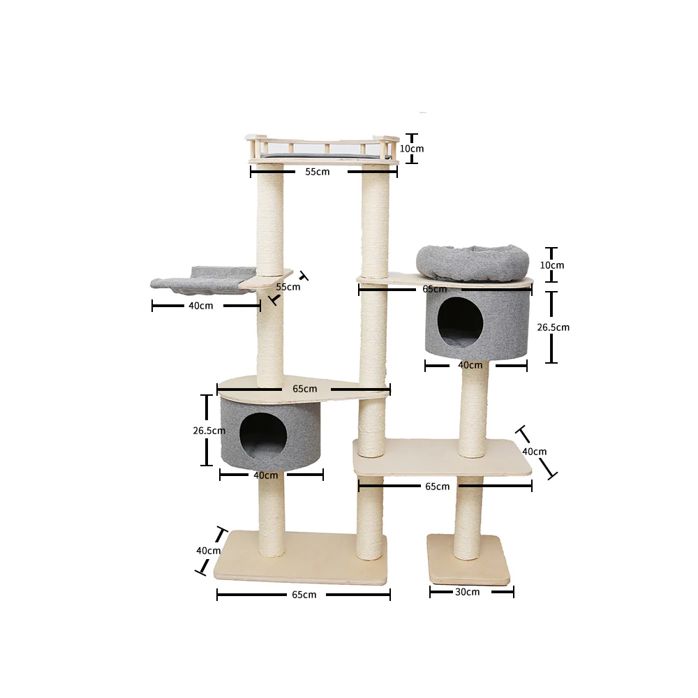 CATIO Duo Cat Climbing Tower and House Condo - Image 2