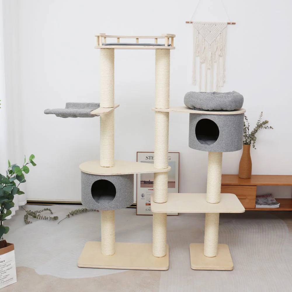 CATIO Duo Cat Climbing Tower and House Condo - Image 4