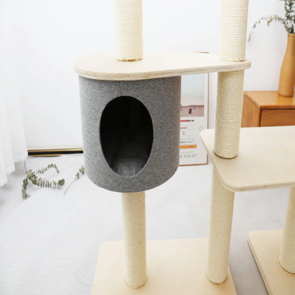 CATIO Duo Cat Climbing Tower and House Condo - Image 9