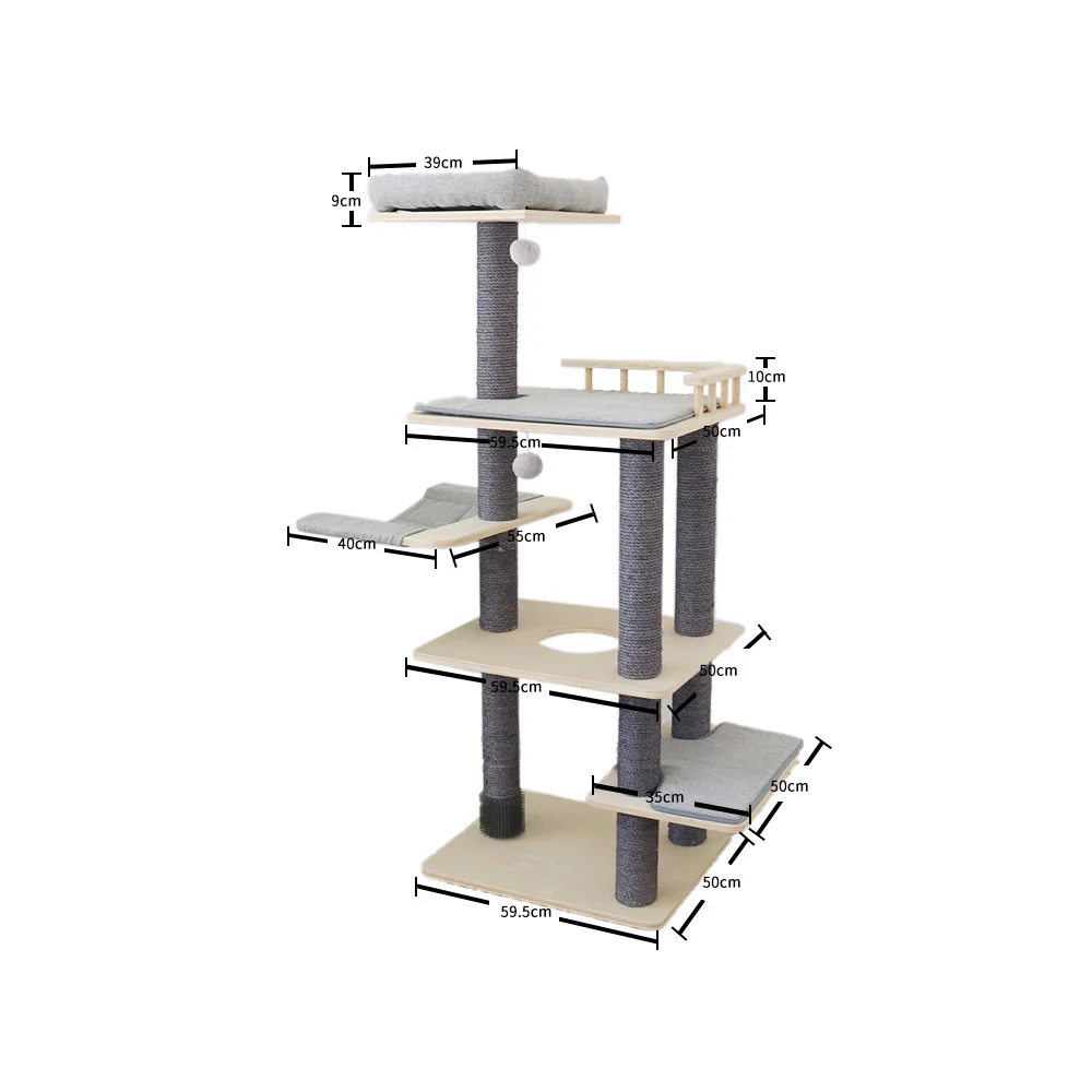 CATIO Multi-level Platforms Cat Climbing Tree - Image 2