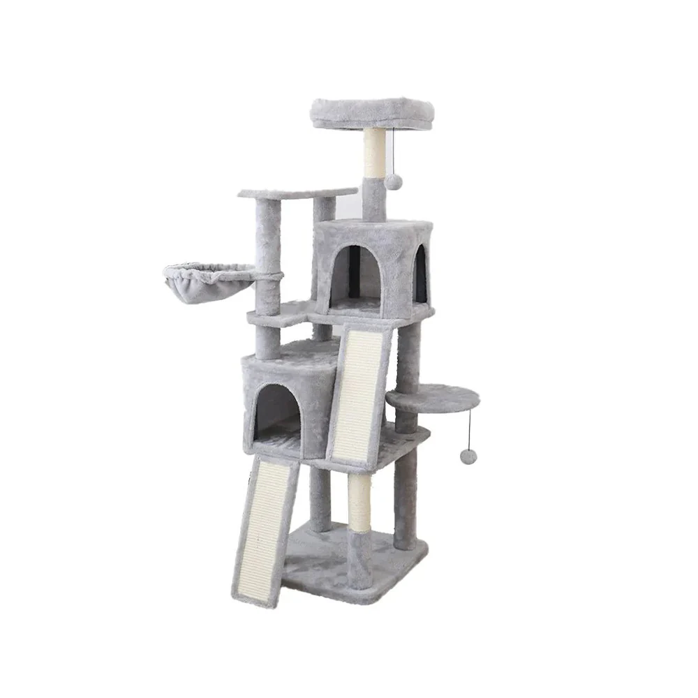CATIO Multi-level Tall Cat Tree and House Condo with Scratching Pads