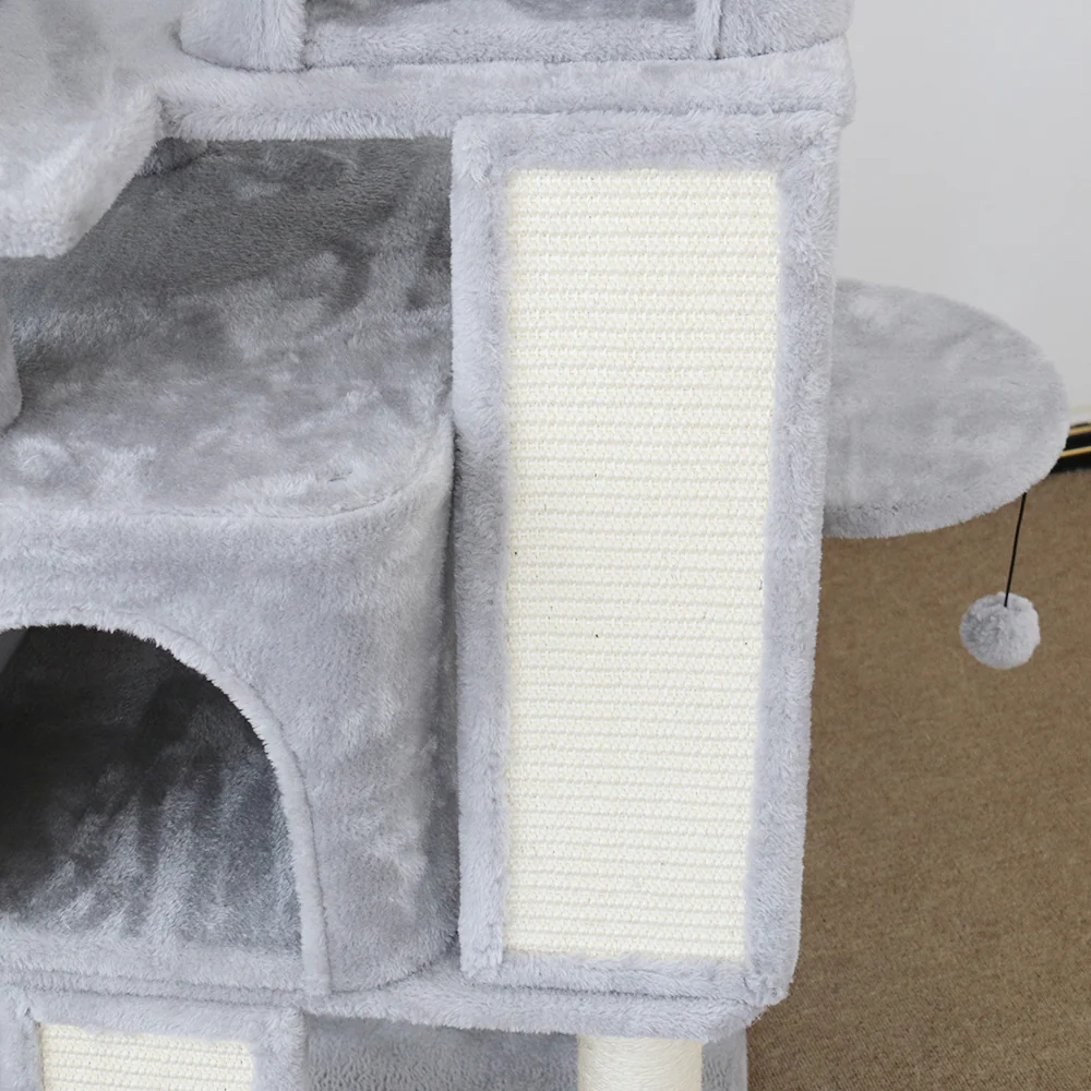 CATIO Multi-level Tall Cat Tree and House Condo with Scratching Pads - Image 4