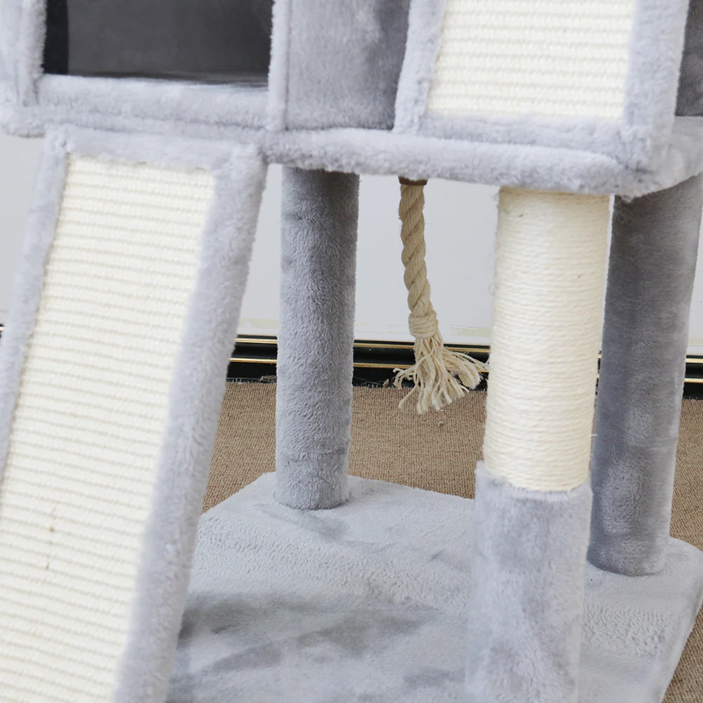 CATIO Multi-level Tall Cat Tree and House Condo with Scratching Pads - Image 7