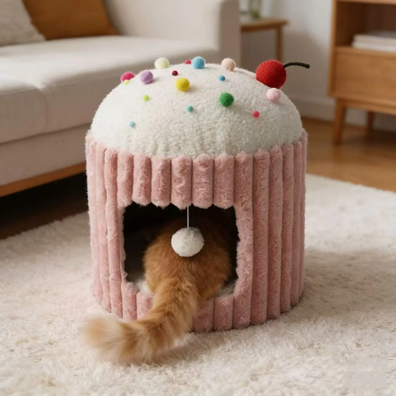 CATIO Pink Cupcake Cat House - Image 4