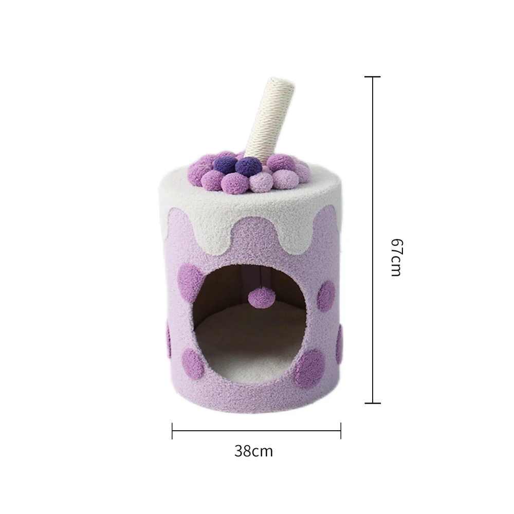 CATIO Purple Bubble Milktea Cat House - Image 2