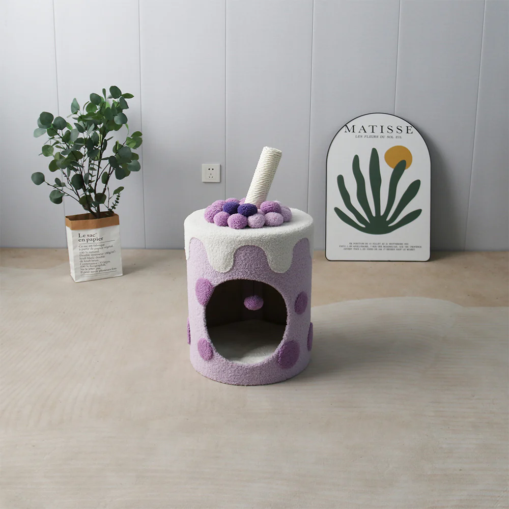 CATIO Purple Bubble Milktea Cat House - Image 3