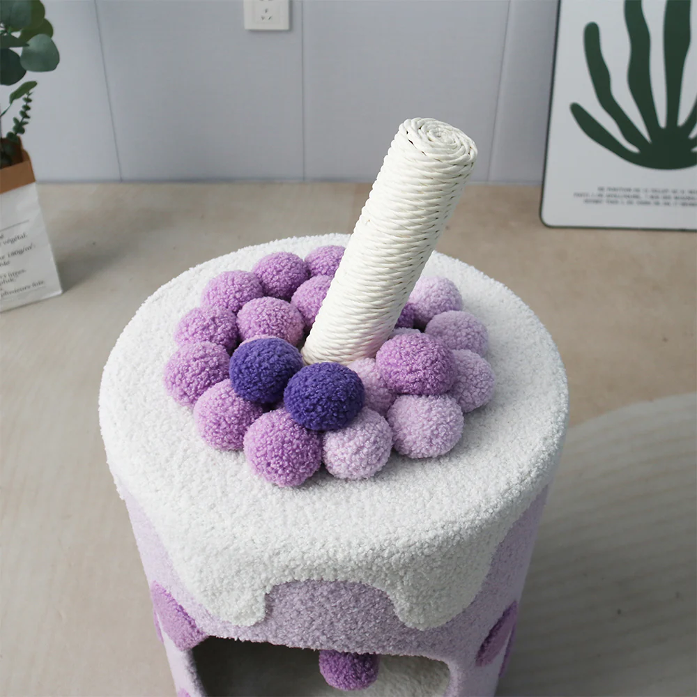 CATIO Purple Bubble Milktea Cat House - Image 5