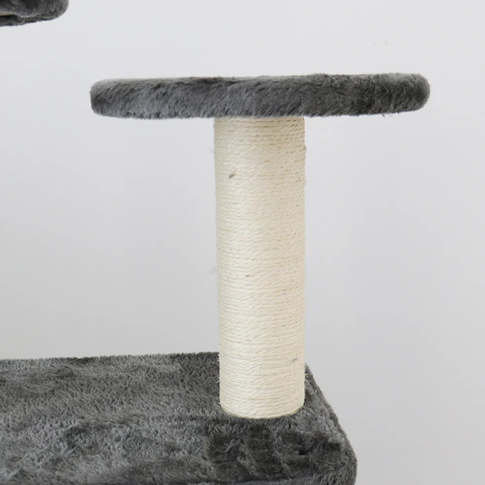 CATIO Abstract Deluxe Chipboard Flannel Scratching Cat Tree 127cm - Image 8
