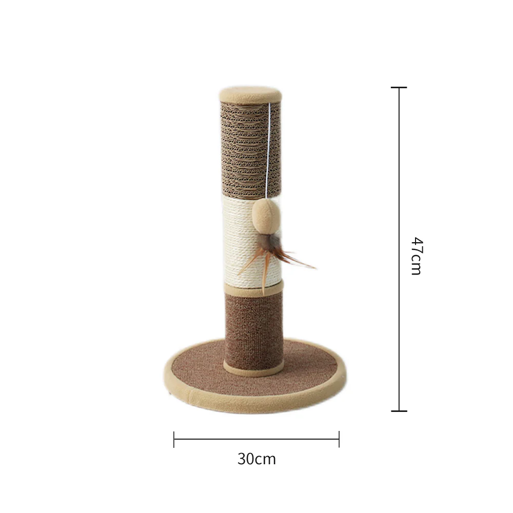 CATIO Sisal Cat Scratching Post with Hanging Cat Toy - Image 2